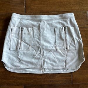 BCBG Microsuede mini skirt